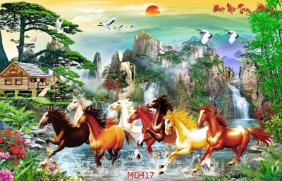 File gốc File mã đáo thành công MD417 (in lụa) tranh thuận buồm