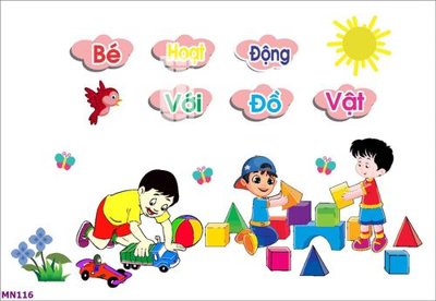 File ảnh File tranh mầm non lớp học trường học MN116 (gốc) in PP, decal