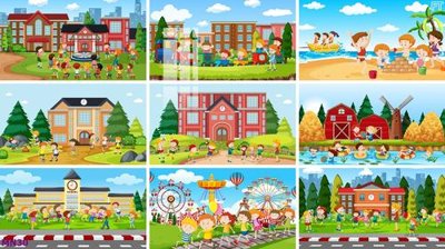 File ảnh gốc File tranh mầm non lớp học trường học MN30 (chuyên in mica)