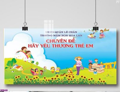 File tranh gốc File tranh mầm non lớp học trường học MN68 (sắc nét từng chi tiết)