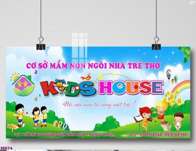 File gốc File tranh mầm non lớp học trường học MN74 (trang trí) phòng ngủ