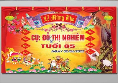 File gốc file in banner phông mừng thọ MT309 (in 3D) nghệ thuật