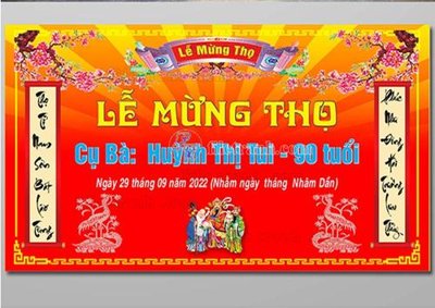 File tranh file in banner phông mừng thọ MT322 (bản gốc) treo quán cafe