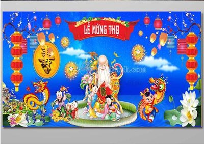 File tranh file in banner phông mừng thọ MT357 (gốc) in film