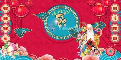 File gốc file in banner phông mừng thọ MT379 (thiết kế) độc quyền