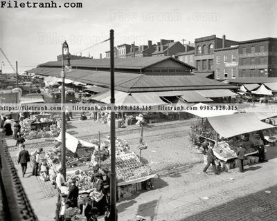 File gốc Market Day_ 1905 (chủ đề hiện đại) trang trí