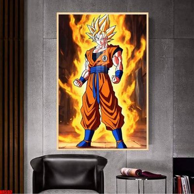 Ảnh gốc File tranh hoạt hình Anime 7 viên ngọc rồng Dragon Ball NR592 (độ nét cao) in tráng gương