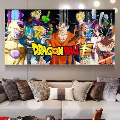File tranh File tranh hoạt hình Anime 7 viên ngọc rồng Dragon Ball NR717 (bản gốc) in lụa dán tường