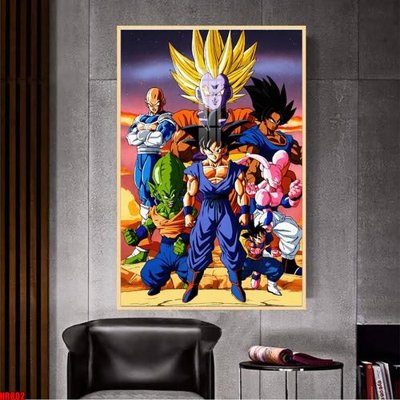 File tranh File tranh hoạt hình Anime 7 viên ngọc rồng Dragon Ball NR802 (bản gốc) trang trí văn phòng