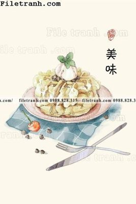 Tải file Nha hang am thuc Trung Quoc Zhang Xin 131 (gốc) làm tranh treo tường