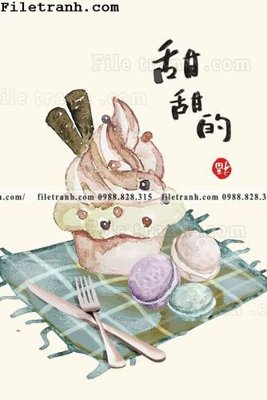 File tranh in trần 3D Nha hang am thuc Trung Quoc Zhang Xin 139 (ảnh gốc)