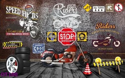 File tranh File tranh ô tô 3d OT100 (gốc) in film