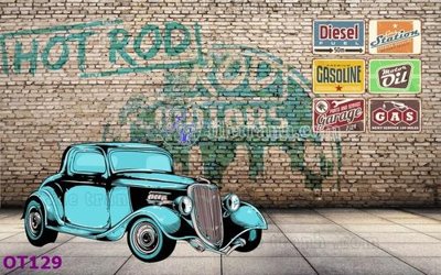 File gốc in mica File tranh ô tô 3d OT129 chất lượng