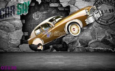 File tranh File tranh ô tô 3d OT130 (gốc) in vải canvas