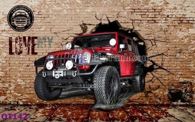 File gốc File tranh ô tô 3d OT142 (cho in ấn) từ Filetranh.com