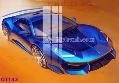 File tranh gốc File tranh ô tô 3d OT143 (bản đẹp) độc quyền