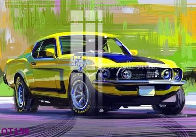 File tranh File tranh ô tô 3d OT156 (ảnh gốc) cho in ấn kỹ thuật số