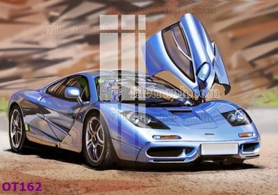 File in mica File tranh ô tô 3d OT162 (bản gốc) siêu trong