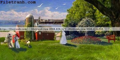 File in trần Oil-Painting036 (file gốc) hoa văn 3D