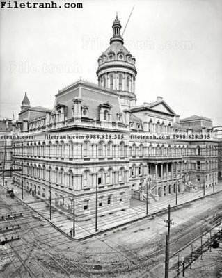 File tranh gốc On the Grid_ 1900 (bản quyền) file PSD