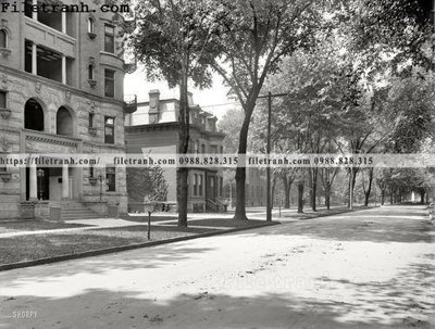 File tranh On the Street Where You Live_ 1900 (bản gốc) treo quán cafe