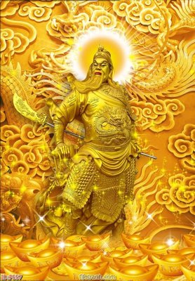 File gốc File phật giáo thần tài P557 (ảnh chi tiết) để in lụa