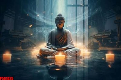 File gốc File tranh phật giáo 5D P5D1025 (in tráng gương) ốp tường