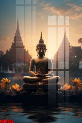 Download file gốc File tranh phật giáo 5D P5D1053 (in lụa) nghệ thuật