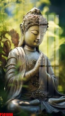 File tranh File tranh phật giáo 5D P5D1098 (gốc) phong cách tối giản