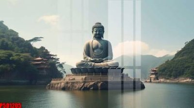 File gốc in tráng gương File tranh phật giáo 5D P5D1205 chi tiết