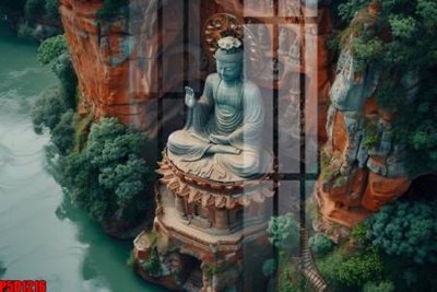 Ảnh gốc file in lụa File tranh phật giáo 5D P5D1216 chi tiết