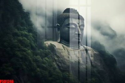 File tranh PSD File tranh phật giáo 5D P5D1246 chất lượng cao