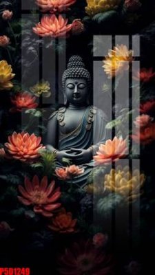 File gốc File tranh phật giáo 5D P5D1249 (in lụa) cao cấp