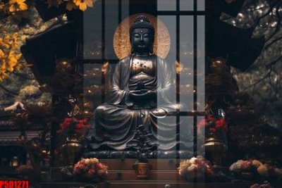 Ảnh gốc file in lụa File tranh phật giáo 5D P5D1271 chi tiết