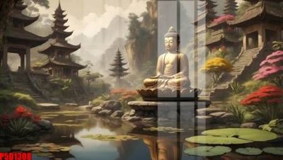 File PSD in ấn File tranh phật giáo 5D P5D1308 (chất lượng cao)