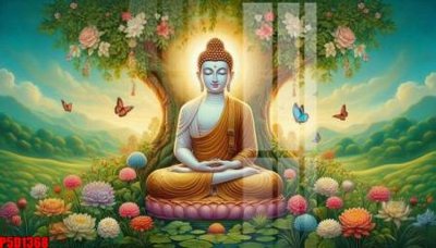 Hình ảnh file gốc in lụa File tranh phật giáo 5D P5D1368