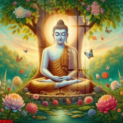 Download file gốc File tranh phật giáo 5D P5D1372 (in mica) trang trí