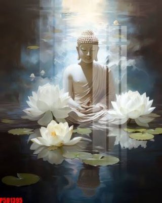 File tranh File tranh phật giáo 5D P5D1395 (gốc) phong cách tối giản