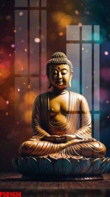 File gốc File tranh phật giáo 5D P5D1434 (in lụa) tranh mã đáo