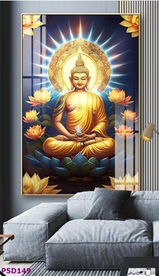 File gốc File tranh phật giáo 5D P5D149 (in tráng gương) hiện đại