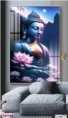 File gốc File tranh phật giáo 5D P5D198 (in lụa) trang trí tường