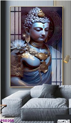 File in trần File tranh phật giáo 5D P5D205 (file gốc) phong thủy