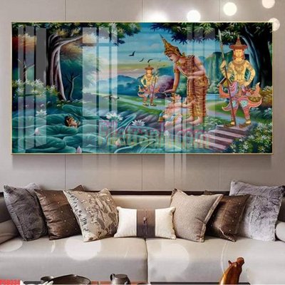 File gốc File tranh phật giáo 5D P5D334 (in lụa) tranh mã đáo