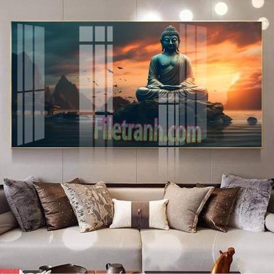 File tranh gốc File tranh phật giáo 5D P5D388 chủ đề hiện đại