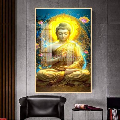 File gốc File tranh phật giáo 5D P5D596 (phong cách) tối giản