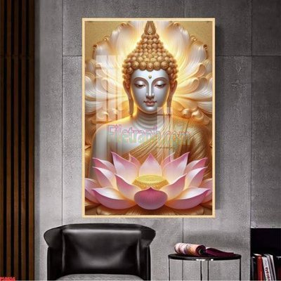 File in mica File tranh phật giáo 5D P5D656 (bản gốc) làm vách ngăn