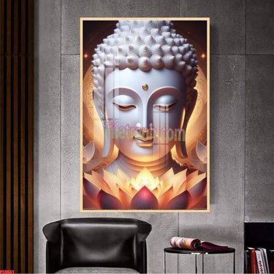 Download file gốc File tranh phật giáo 5D P5D661 (in mica) trong suốt