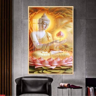 File tranh File tranh phật giáo 5D P5D674 (ảnh gốc) in trần 3D