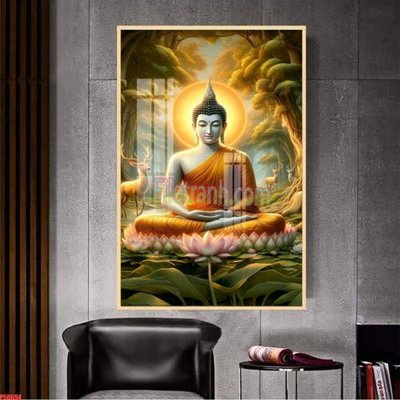 File in mica File tranh phật giáo 5D P5D694 (bản gốc) làm vách ngăn