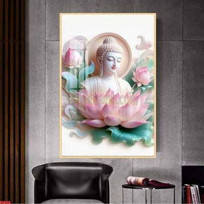 File tranh in trần 3D File tranh phật giáo 5D P5D728 (ảnh gốc)